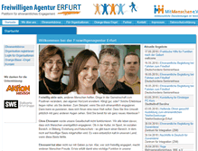 Tablet Screenshot of freiwilligenagentur-erfurt.de